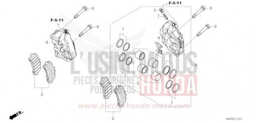 VORDERRAD-BREMSSATTEL (CBR1000SP) CBR1000SPR de 2024